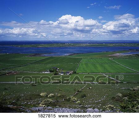 Stock Photography - View of Galway Bay from the Greenroad, near Kinvara, Co Galway, Ireland. Fotosearch