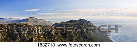 View Of South Atlantic Ocean From Table Mountain, Cape Town, South Africa, Africa View Large Photo Image Stock Photo - View Of South Atlantic Ocean From Table Mountain, Cape Town, South Africa, Africa. Fotosearch