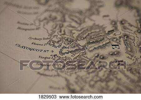 Vintage map, Clayoquot Sound, British Columbia, Canada View Large Photo Image Stock Image - Vintage map, Clayoquot Sound, British Columbia, Canada. Fotosearch