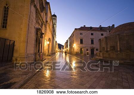 Stock Photo - Walled city of Dubrovnik, Southeastern tip of Croatia, Eastern Europe . Fotosearch