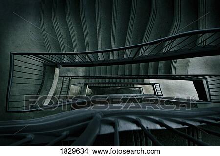 Warped staircase View Large Photo Image Picture - Warped staircase. Fotosearch