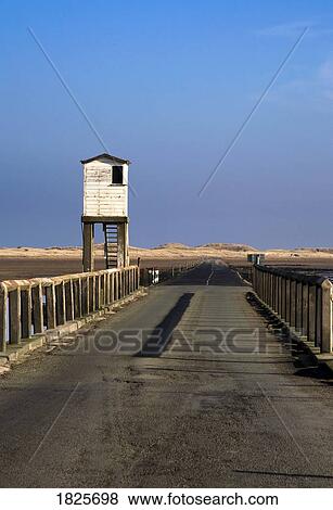 Stock Photo - Watch tower, Holy Island, Bewick, England. Fotosearch