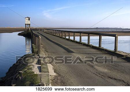 Stock Photo - Watch tower, Holy Island, Bewick, England. Fotosearch