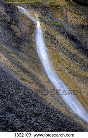 Waterfall, Kananaskis, Alberta, Canada View Large Photo Image Stock Image - Waterfall, Kananaskis, Alberta, Canada. Fotosearch