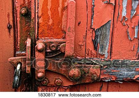 Weathered lock View Large Photo Image Stock Photo - Weathered lock. Fotosearch