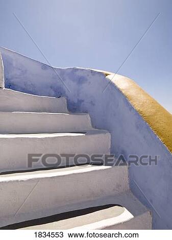 Whitewashed stairs, Santorini, Greece View Large Photo Image Stock Image - Whitewashed stairs, Santorini, Greece. Fotosearch