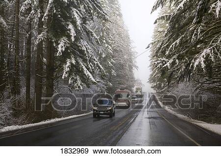 Winter road View Large Photo Image Stock Photo - Winter road. Fotosearch