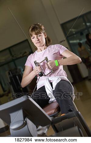 Picture - Woman at the gym. Fotosearch