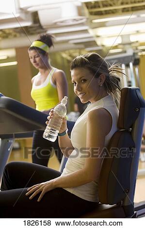 Women at the gym View Large Photo Image Stock Photo - Women at the gym. Fotosearch