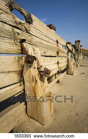 Wooden fence at the beach View Large Photo Image Stock Image - Wooden fence at the beach. Fotosearch