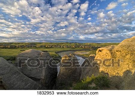 Writing-On-Stone Provincial Park, Alberta, Canada View Large Photo Image Stock Image - Writing-On-Stone Provincial Park, Alberta, Canada. Fotosearch