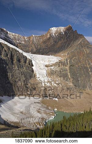 Angel Glacier, Mount Edith Cavell, Jasper National Park, Alberta, Canada View Large Photo Image Stock Image - Angel Glacier, Mount Edith Cavell, Jasper National Park, Alberta, Canada. Fotosearch