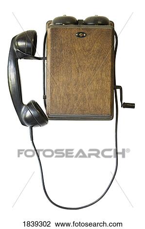 Stock Image - Antique telephone . Fotosearch