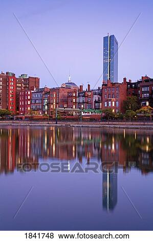 Back Bay Area, Hancock Tower, Boston, Massachusetts, USA View Large Photo Image Stock Photo - Back Bay Area, Hancock Tower, Boston, Massachusetts, USA . Fotosearch