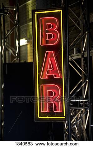 Bar sign View Large Photo Image Stock Image - Bar sign. Fotosearch