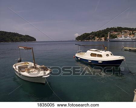 Stock Photography - Boats, Dubrovnik, Croatia . Fotosearch