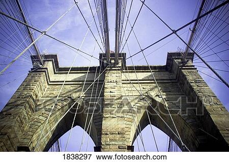 Stock Photo - Brooklyn bridge, Manhattan, New York, USA. Fotosearch