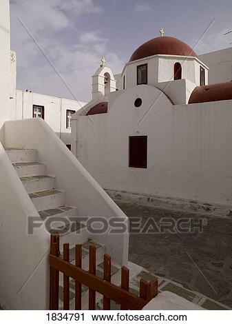 Buildings, Mykonos, Greece View Large Photo Image Stock Image - Buildings, Mykonos, Greece. Fotosearch
