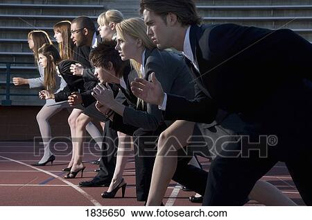 Business-people on a racetrack View Large Photo Image Stock Image - Business-people on a racetrack. Fotosearch