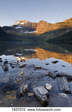 Stock Image - Cameron Lake, Waterton National Park, Alberta, Canada. Fotosearch