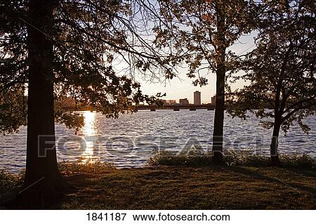 Charles River and Cambridge Skyline, Boston, Massachusetts, USA View Large Photo Image Stock Photo - Charles River and Cambridge Skyline, Boston, Massachusetts, USA . Fotosearch