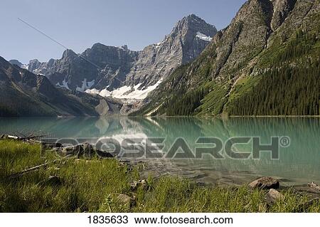 Stock Image - Chephren Lake, Banff National Park, Alberta, Canada. Fotosearch