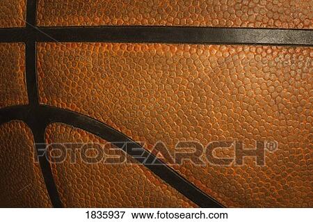 Stock Photo - Close up of basketball. Fotosearch
