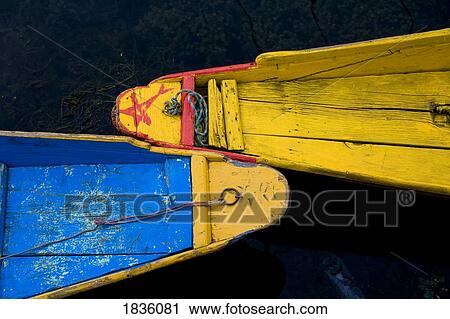 Colorful boats, Srinagar, Dal Lake, Kashmir, India View Large Photo Image Stock Image - Colorful boats, Srinagar, Dal Lake, Kashmir, India . Fotosearch