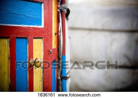 Colorful door View Large Photo Image Stock Image - Colorful door. Fotosearch