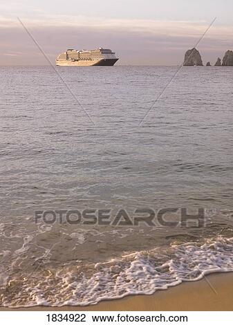 Stock Image - Cruise ship, Los Cabos, Mexico . Fotosearch