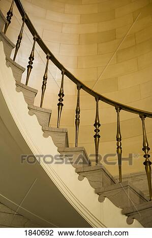 Curved staircase View Large Photo Image Stock Image - Curved staircase. Fotosearch