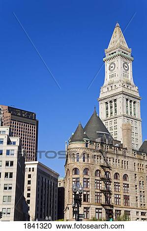 Custom House Tower, Boston, Massachusetts, USA View Large Photo Image Stock Image - Custom House Tower, Boston, Massachusetts, USA . Fotosearch