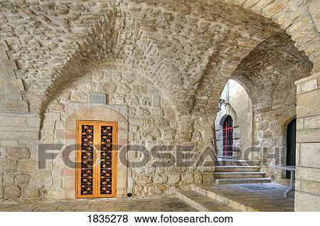 Stock Photo - Doorway, St. Mark's church, Jerusalem. Fotosearch