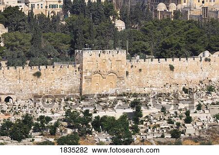 Stock Image - East gate, Jerusalem, Israel. Fotosearch
