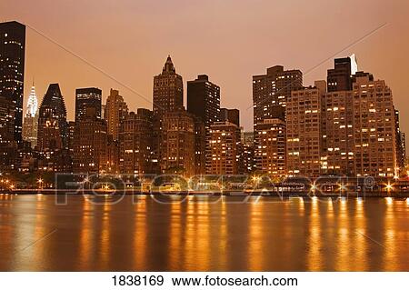 East River and Midtown Manhattan Skyline, New York City, New York, USA View Large Photo Image Stock Photo - East River and Midtown Manhattan Skyline, New York City, New York, USA . Fotosearch
