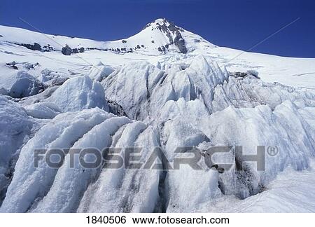Stock Photograph - Eliot Glacier, Mount Hood, Oregon, USA. Fotosearch