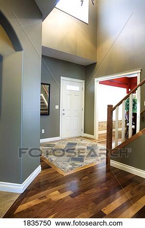 Stock Image - Front entrance. Fotosearch