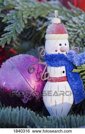 Frosted snowman decoration, Portland, Oregon, USA View Large Photo Image Stock Photograph - Frosted snowman decoration, Portland, Oregon, USA. Fotosearch