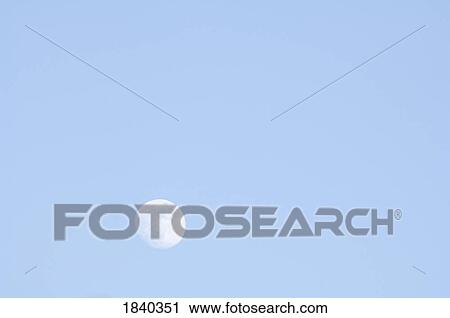 Full moon and blue sky View Large Photo Image Stock Image - Full moon and blue sky. Fotosearch