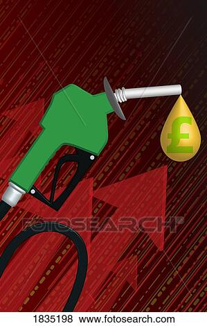Stock Photo - Gas prices going up. Fotosearch