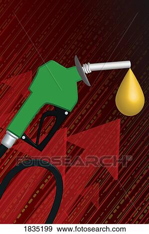 Stock Photo - Gas prices going up. Fotosearch