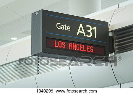 Gate sign, Denver International Airport, Denver, Colorado, USA View Large Photo Image Stock Photography - Gate sign, Denver International Airport, Denver, Colorado, USA. Fotosearch