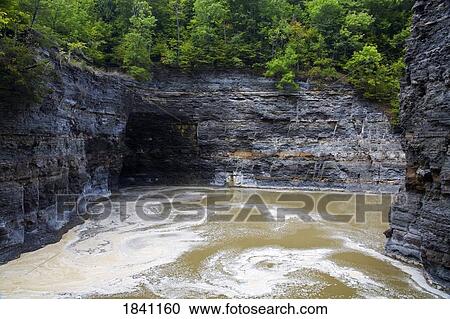 Stock Image - Genesee River, Letchworth State Park, Rochester, New York State, USA . Fotosearch