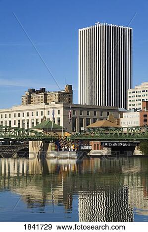 Stock Photo - Genesee River, Rochester, New York State, USA . Fotosearch