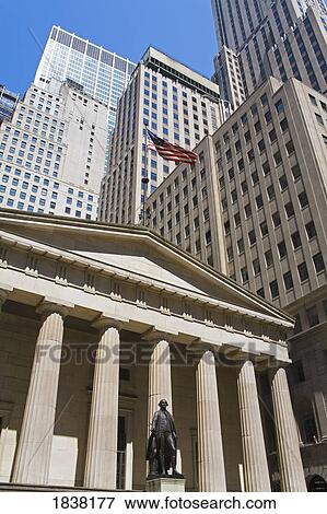 George Washington Statue at Federal Hall, Lower Manhattan, New York City, New York, USA View Large Photo Image Stock Photo - George Washington Statue at Federal Hall, Lower Manhattan, New York City, New York, USA . Fotosearch