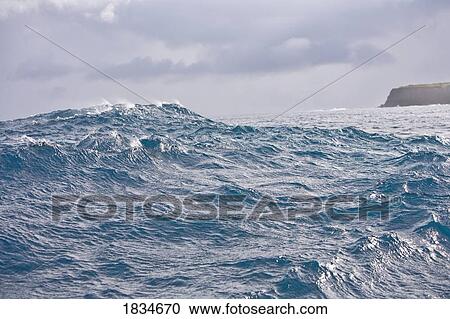 Stock Image - Giant wave breaks, Maui, Hawaii, USA. Fotosearch
