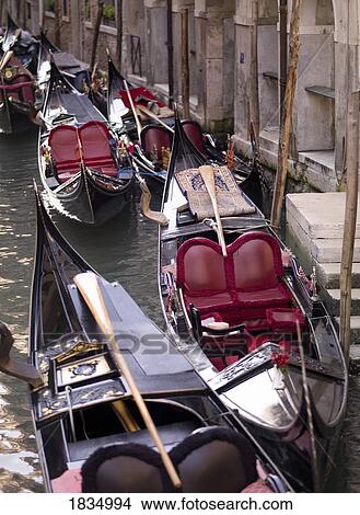 Gondolas, Venice, Italy View Large Photo Image Picture - Gondolas, Venice, Italy . Fotosearch