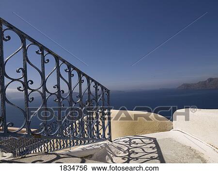 Stock Photograph - Greek architecture, Santorini, Greece . Fotosearch