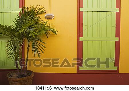 Stock Photograph - Green doors. Fotosearch