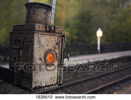 Grosmont, North Yorkshire, England; Rear lantern on a steam train View Large Photo Image Stock Image - Grosmont, North Yorkshire, England; Rear lantern on a steam train. Fotosearch